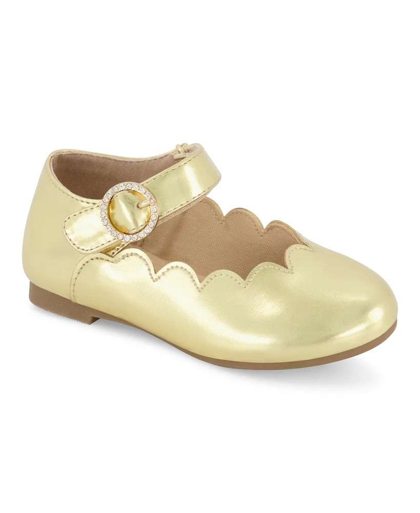 Jessica Simpson Little and Big Girls Ballet Flat - Gold