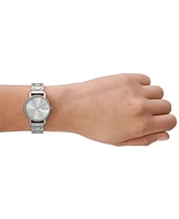 Skagen Women's Signatur Lille Two Hand Silver-Tone Stainless Steel Watch 30mm