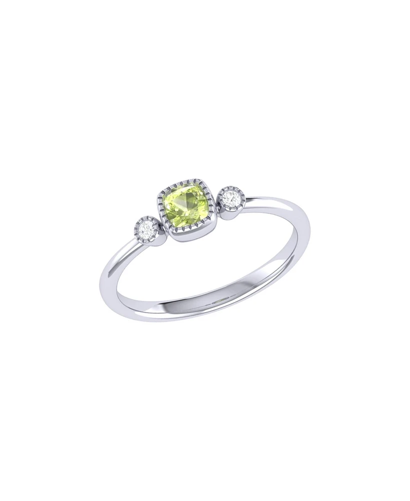 LuvMyJewelry Cushion Cut Peridot Gemstone