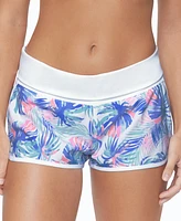 Raisins Juniors' 2" Aloha Tropical-Print Swim Shorts