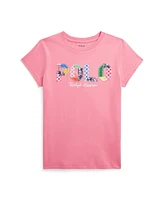 Polo Ralph Lauren Big Girls Mixed-Logo Cotton Jersey T-shirt