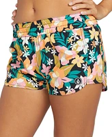 Volcom Juniors' Had Me At Aloha Printed Swim Shorts