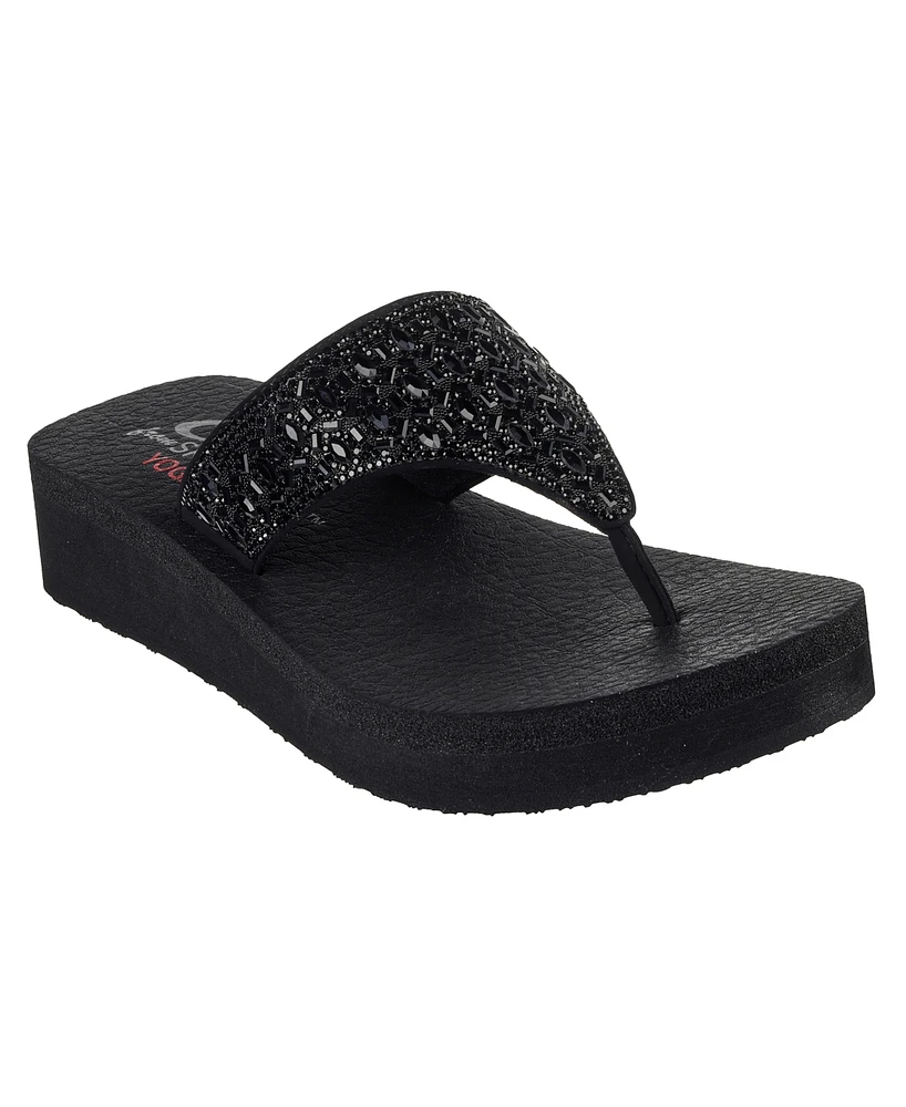 Skechers Women's Cali Vinyasa - New Glamour Flip-Flop Thong Athletic Sandals from Finish Line