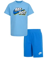 Nike Little Boys Fleece Short Set