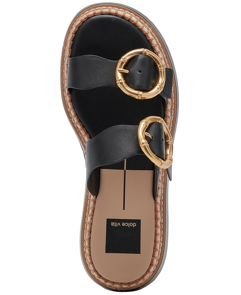 Dolce Vita Women's Rysha Buckled Espadrille Platform Wedge Sandals