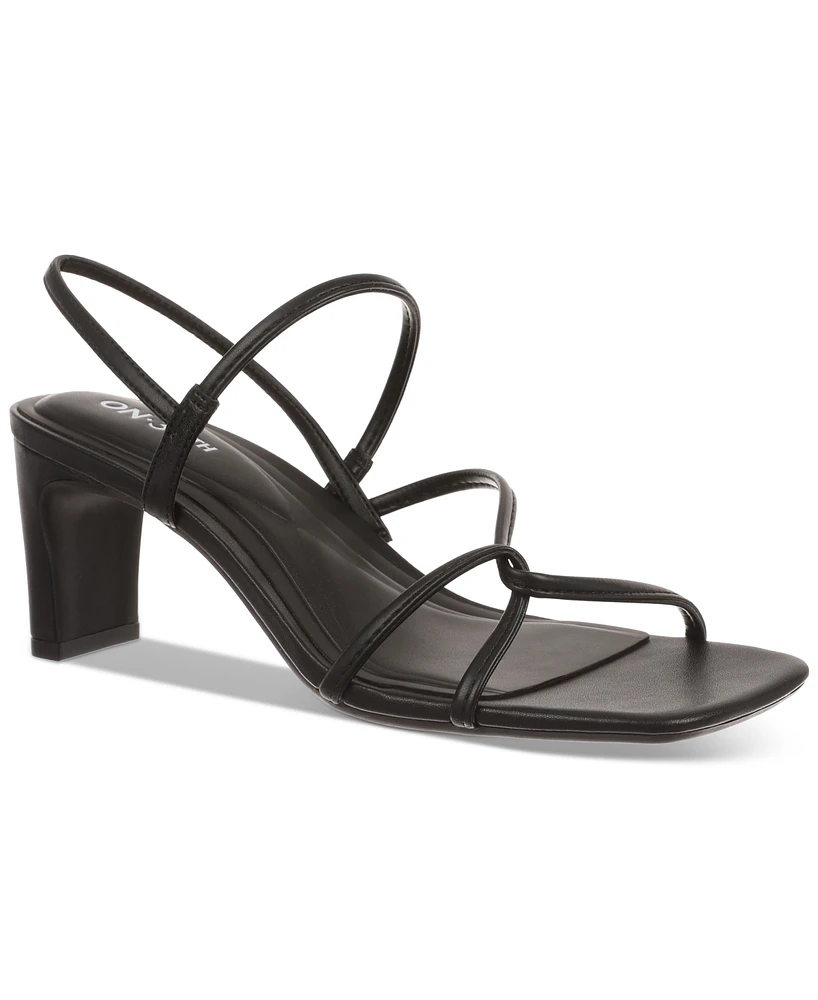 On 34th Women's Cloverr Strappy Block-Heel Sandals, Created for Macy's