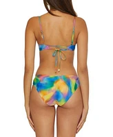 Becca Womens Paper Mache Underwire Bikini Top Hipster Bottoms