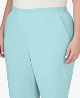 Alfred Dunner Plus Hyannisport Pull-On Capri Pant