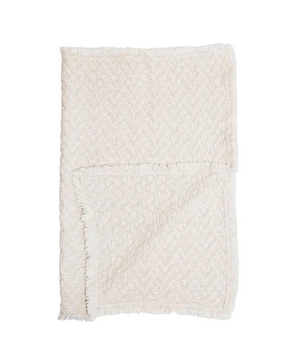 Crane Baby Oatmeal Boho Knit Blanket