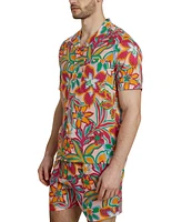 Native Youth Men's Regular-Fit Floral-Print Shirt