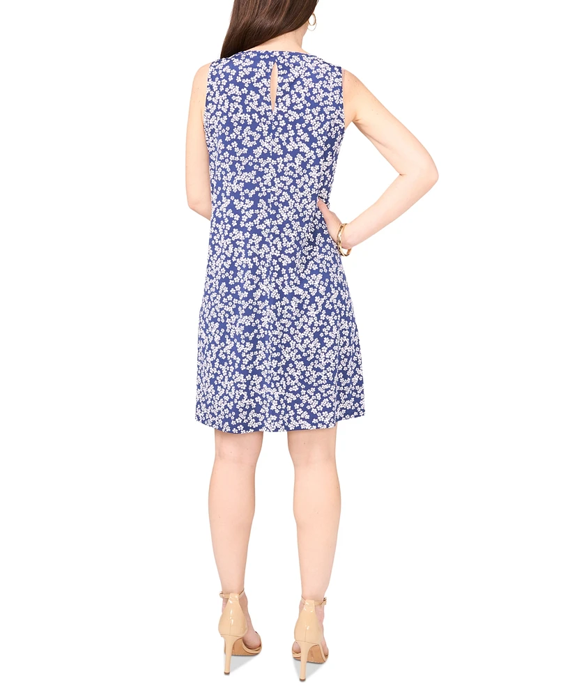 Msk Petite Floral-Print Shift Dress