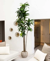 Nearly Natural 10ft. Artificial Dracaena Tree with Real Touch Leaves