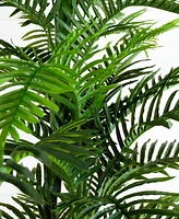 Nearly Natural 10ft. Uv Resistant Artificial Double Robellini Palm Tree Indoor/Outdoor