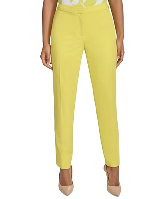 Calvin Klein Petite Lux Highline Tab-Waist Pants