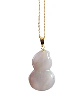 seree Hulu - Grey purple jade necklace