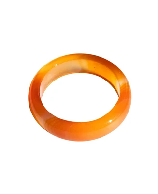 seree Persimmon - Dark orange jade stone ring