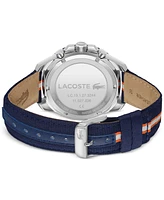 Lacoste Men's Toranga Striped Nylon Strap Watch 44mm