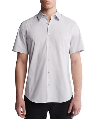 Calvin Klein Men's Slim-Fit Stretch Stripe Button-Down Shirt