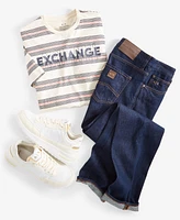 A|X Armani Exchange Men's Stripe Logo Graphic T-Shirt