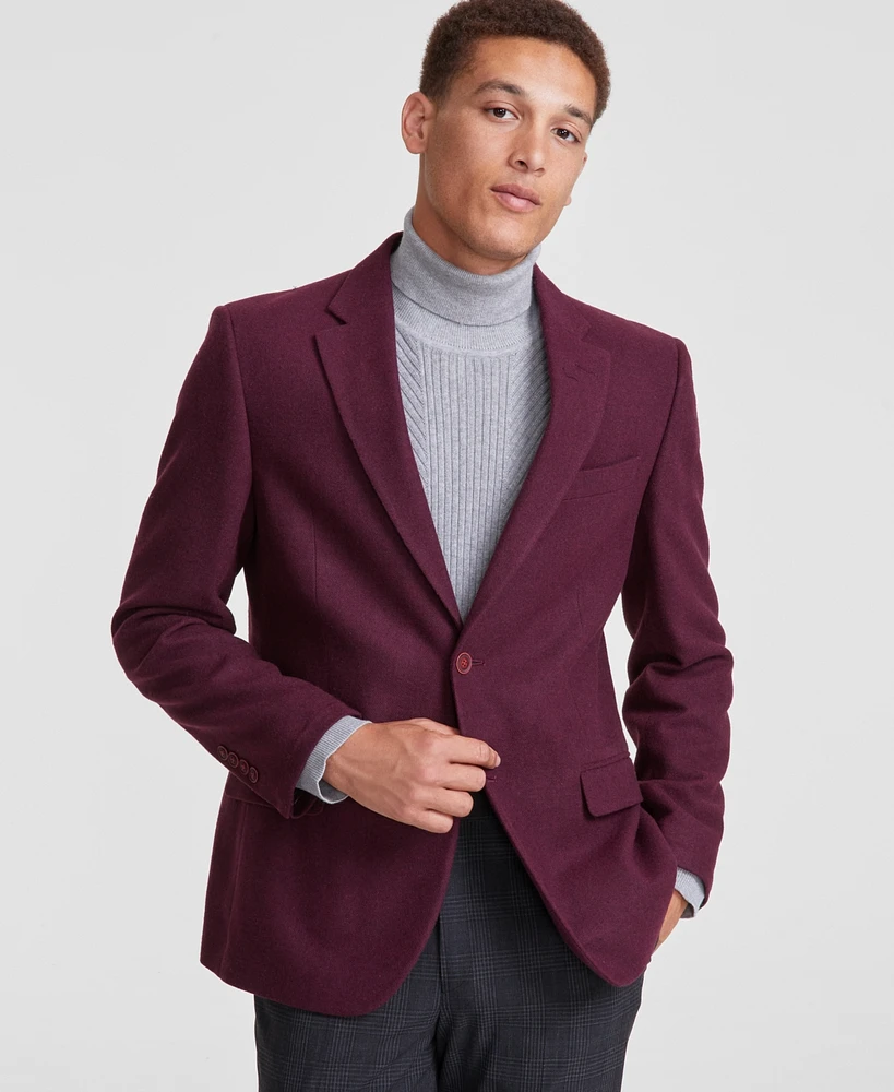 Nautica Men's Modern-Fit Solid Tweed Sport Coat