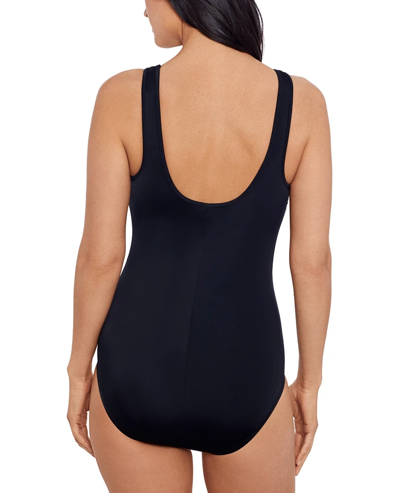 Swim Solutions Women's High-Neck One-Piece Swimsuit