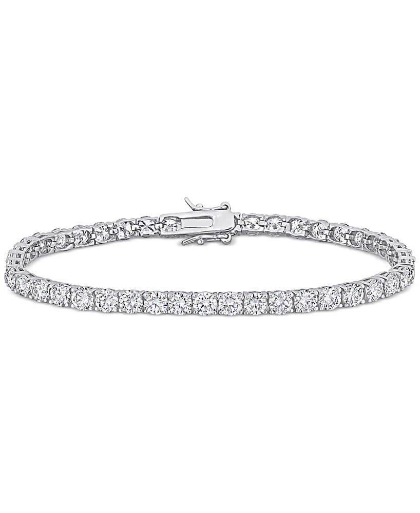 Moissanite Classic Tennis Bracelet (9-1/2 ct. t.w.) in Sterling Silver