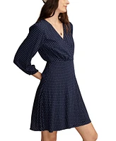 Lucky Brand Women's Polka Dot Wrap Dress