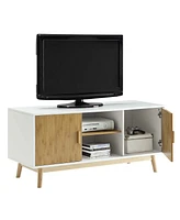 Convenience Concepts 47.25" Oslo Tv Stand with Storage Cabinets and Shelves