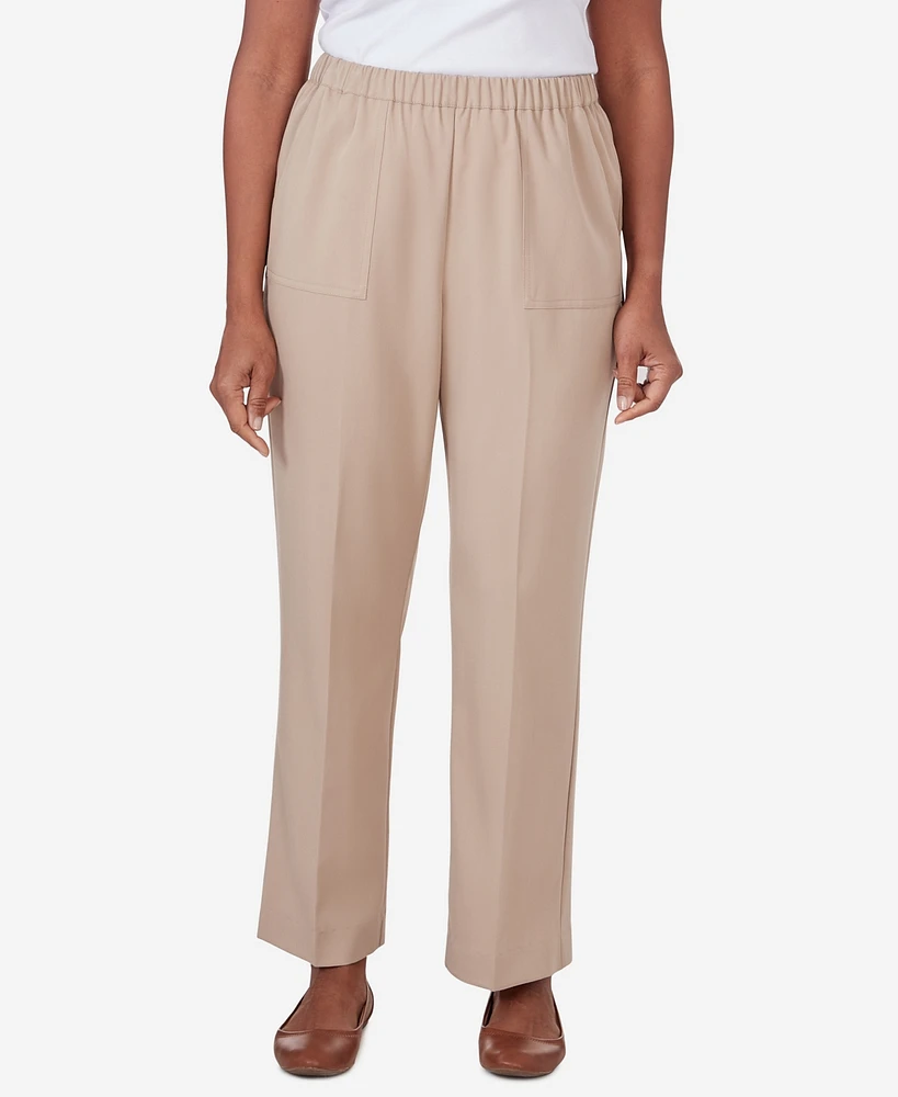 Alfred Dunner Women's Tuscan Sunset Twill Average Length Pants