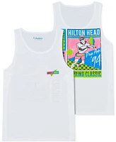 Chubbies Men's The Courts Classic Pickleball Logo Graphic Tank