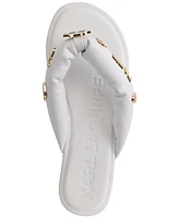 Karl Lagerfeld Paris Women's Ceejay Embellished Thong Sandals