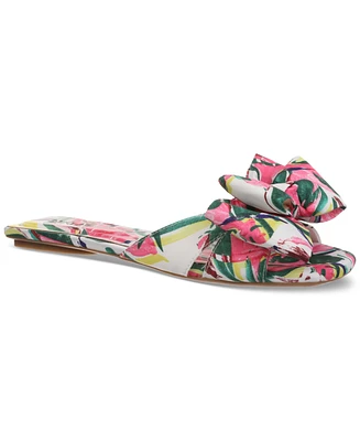 On 34th Women's Jazminn Bow Slip-On Slide Flat Sandals, Created for Macy's