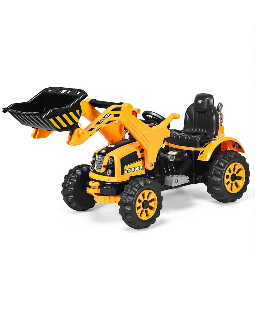 Sugift 12V Battery Powered Kids Ride-on Dumper Truck