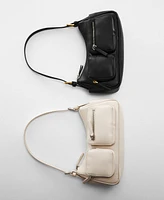 Mango Women's Pockets Detail Shoulder Bag