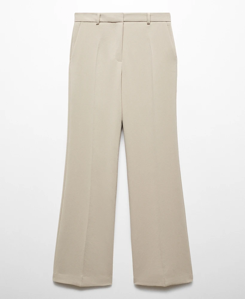 Mango Women's High-Waist Palazzo Pants