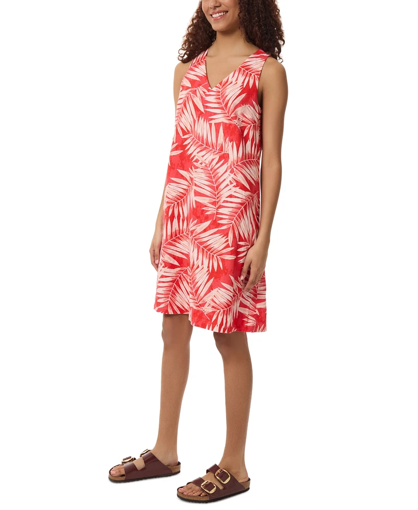 Jones New York Women's Gina Printed V-Neck Sleeveless Dress