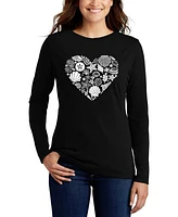 La Pop Art Women's Word Seashell Long Sleeve T-Shirt