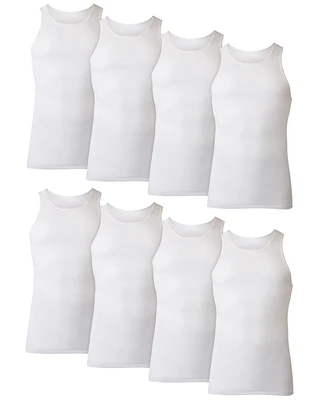 Hanes Men's Cotton ComfortSoft Tank Top 7+1 Free Undershirts