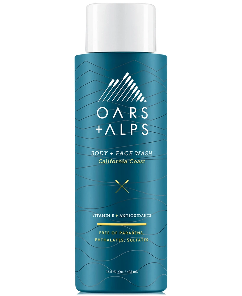 Oars + Alps California Coast Body + Face Wash, 13.5 oz.