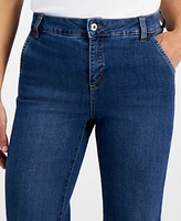 Style & Co Petite High-Rise Cropped Wide-Leg Jeans, Created for Macy's