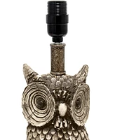 Simple Designs Woodland 19.85" Tall Contemporary Polyresin Night Owl Novelty Bedside Table Desk Lamp