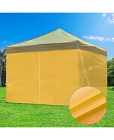 InstaHibit Privacy Sidewall Zipper UV30+ Fits 10x10ft Canopy Outdoor 1 Piece