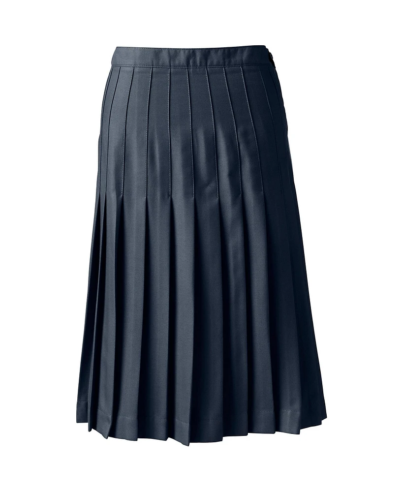 Lands' End Women's Pleated Skirt Below the Knee