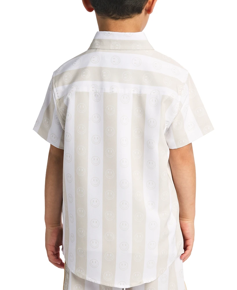 Sovereign Code Toddler & Little Boys Stanley Striped Printed Shirt