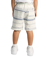 Sovereign Code Big Boys Textured Striped Elastic-Waistband Shorts