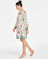 Anne Klein Women's Floral-Print Fit & Flare Dress