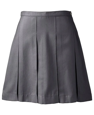 Lands' End Women's School Uniform Box Pleat Skirt Above The Knee
