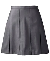 Lands' End Women's School Uniform Box Pleat Skirt Above The Knee