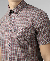 Ben Sherman Men's Mini Gingham Short Sleeve Shirt