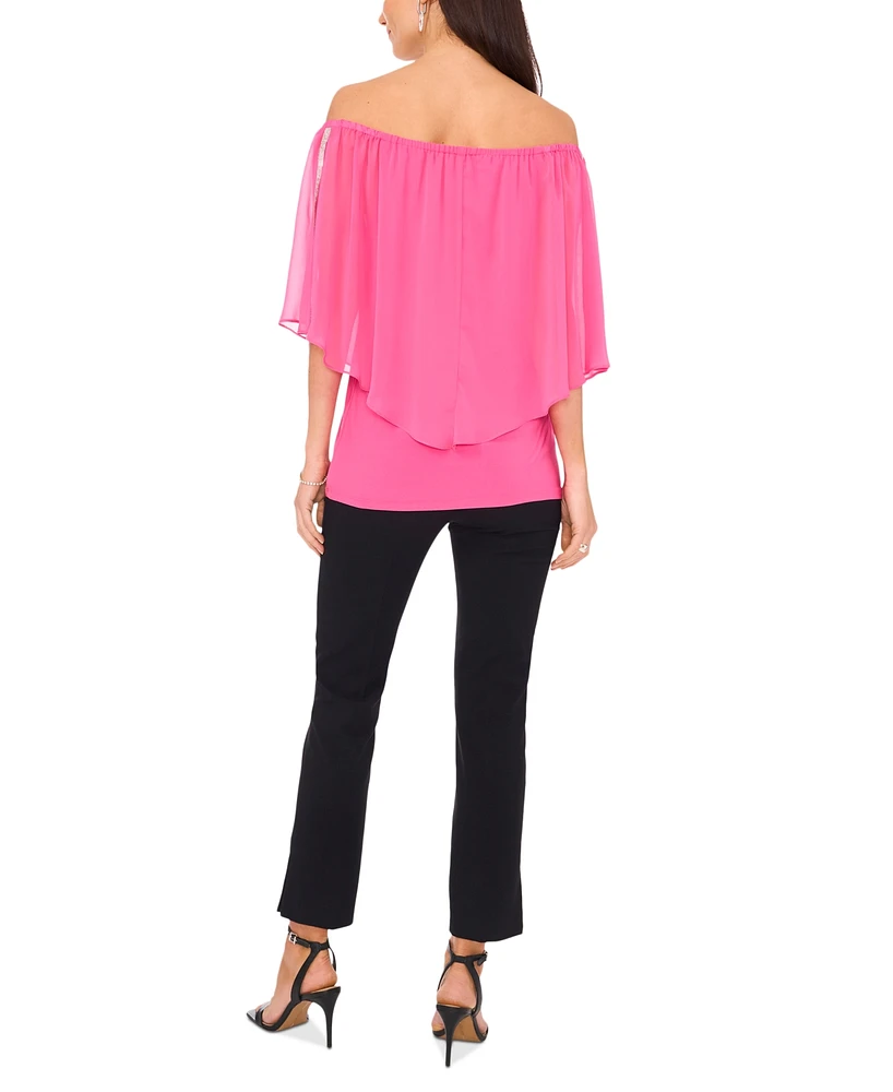 Msk Women's Off-The-Shoulder Top